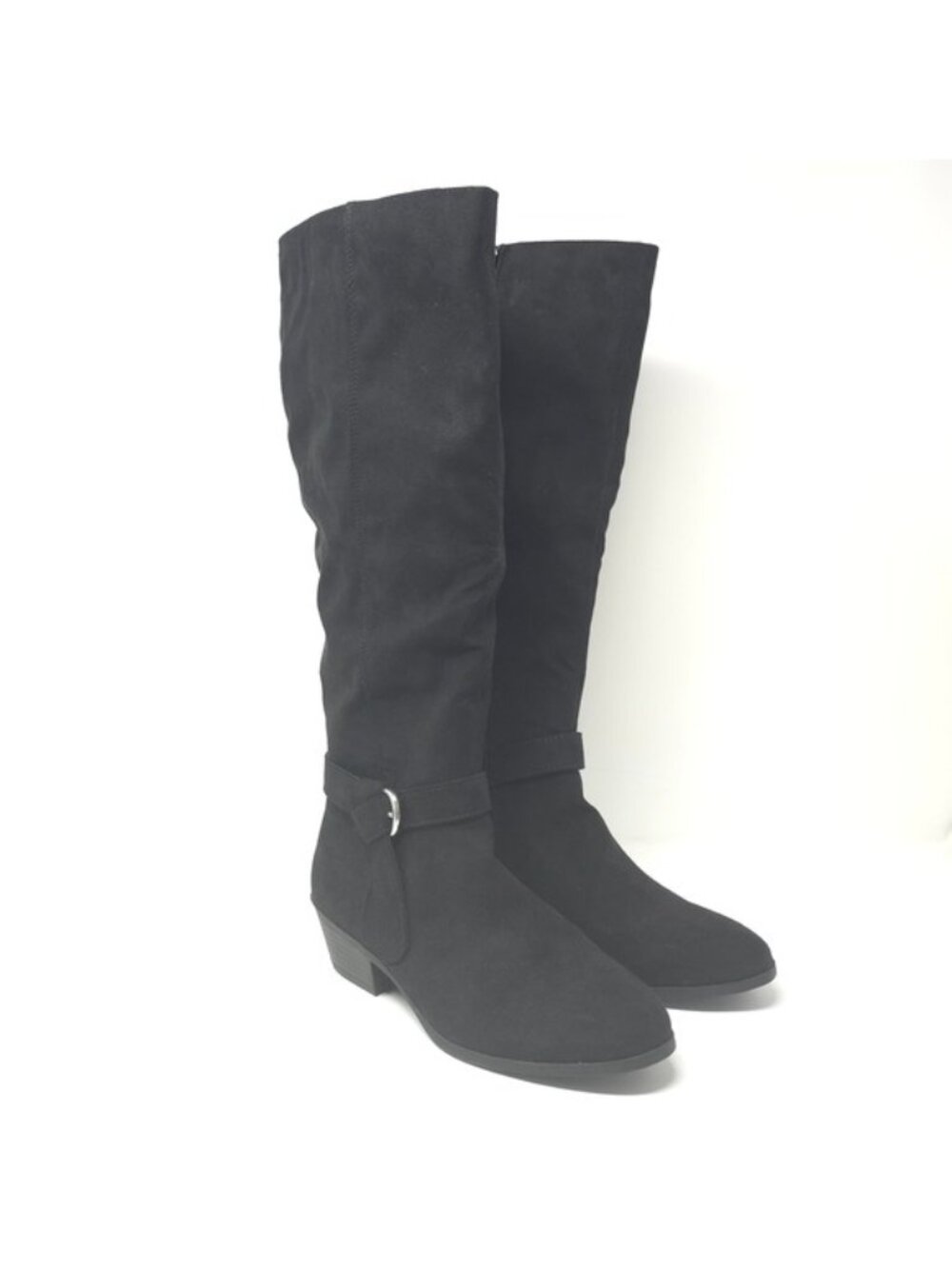 Style & Co Boots Omahaf Black Faux Suede Knee High Size 6M - Picture 2 of 13
